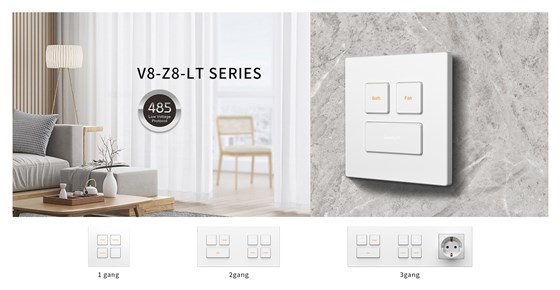 Wired RS485 Smart Wall Switch V8 Z8 LT Series Smart Laffey