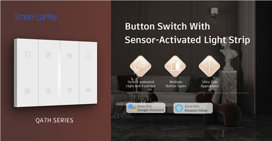 QA7H Zigbee smart switch panel with radar sensor light strip