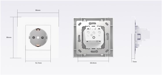 EA7 European standard modular socket panel sizes for apartments and commercial projects