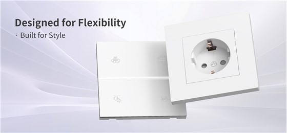 EA7 modular EU sockets and switches for hotels, villas, and smart buildings