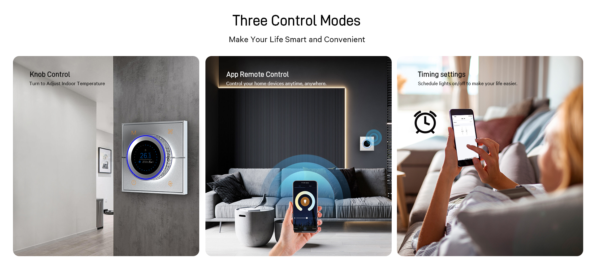 Smart thermostat with app control