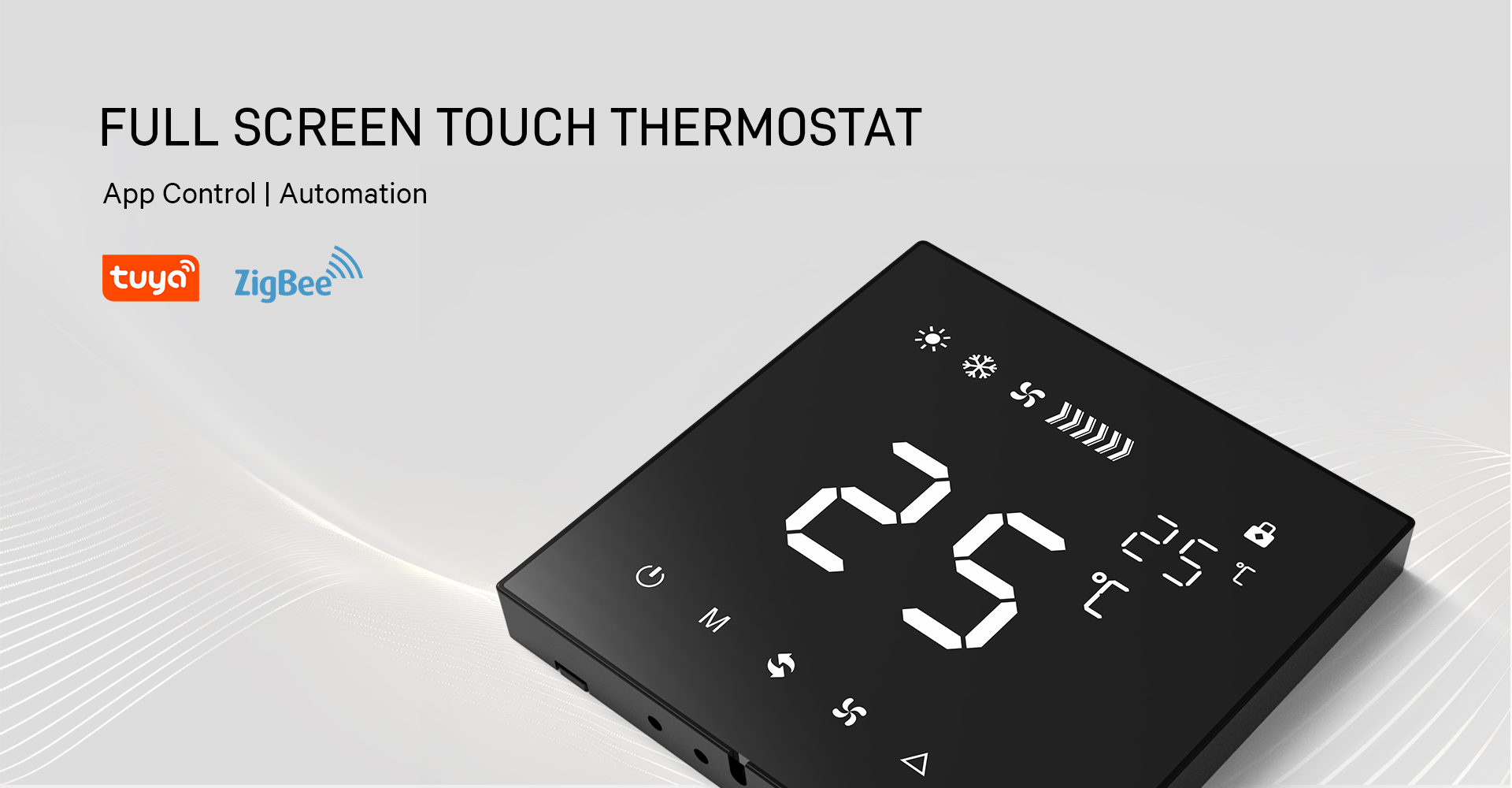 zigbee touch thermostat