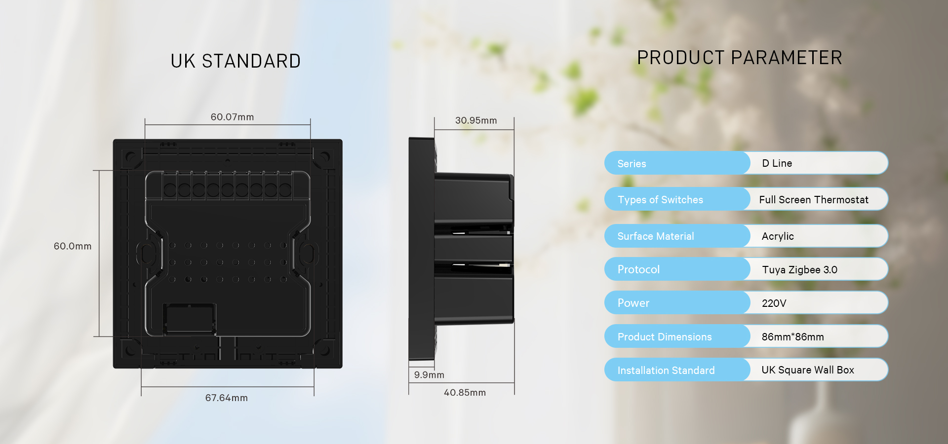 zigbee thermostat uk standard