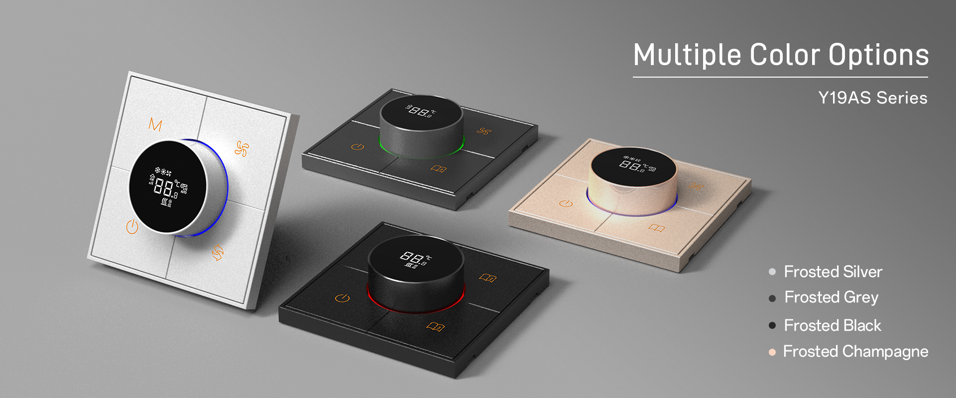 KNX Room Thermostat for HVAC and Floor Heating Control